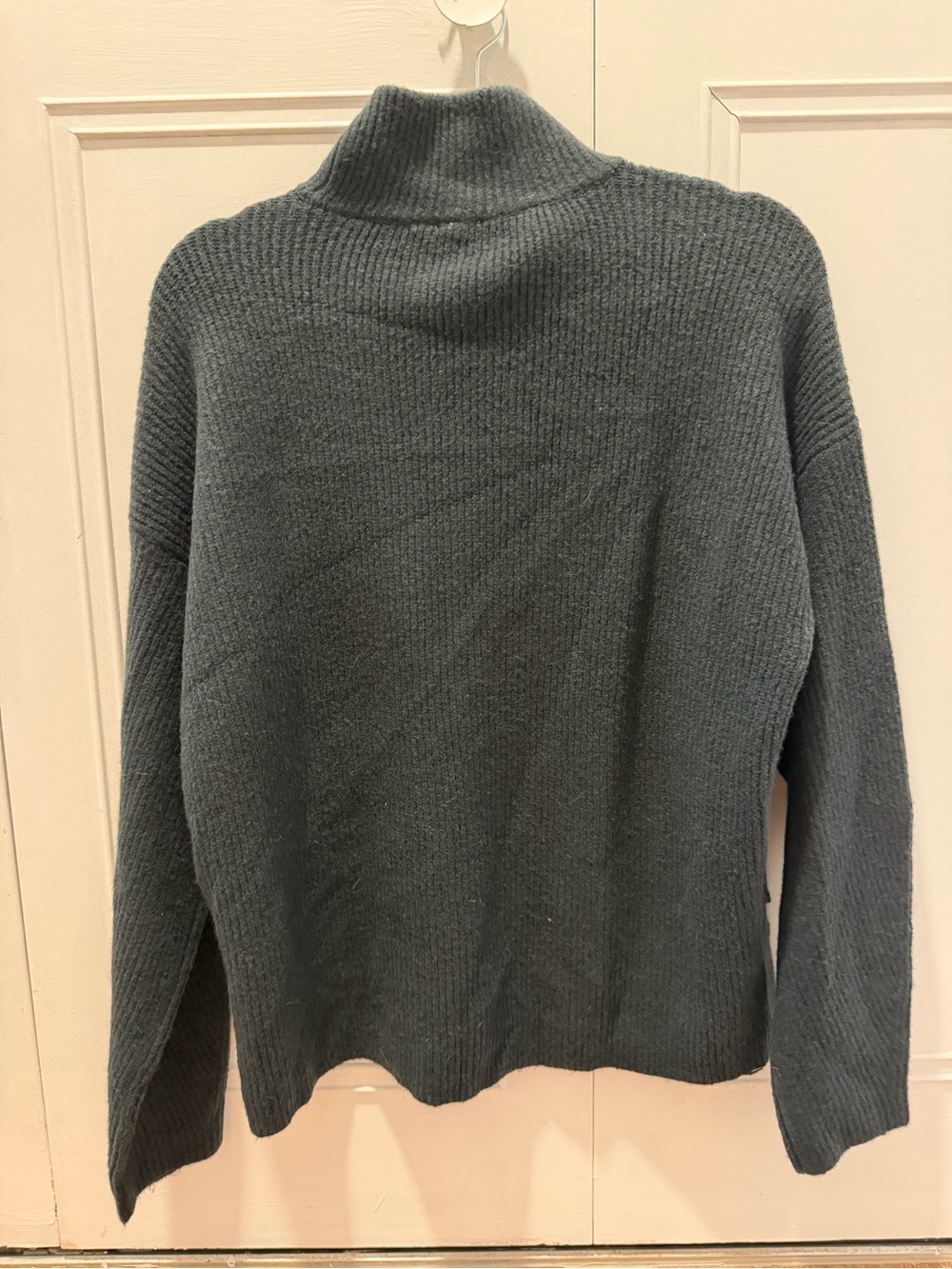 Abercrombie & Fitch Knit Turtleneck Sweater - Charcoal Gray - Picture 2 of 3